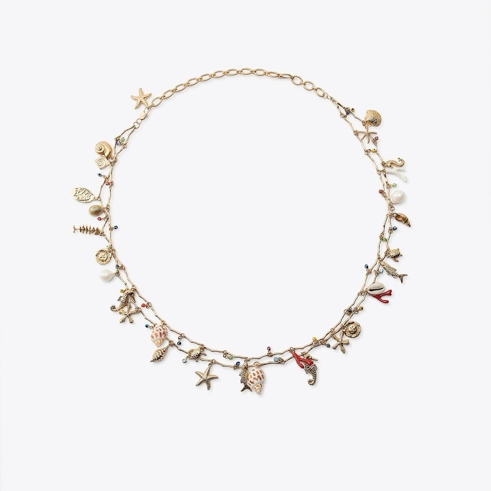 NEW Zara Double Sea Charms Belt - Picture 1 of 7